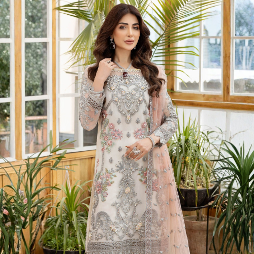 Ready To Wear Embroidery Sharara 3Pcs Suit For Women 003