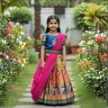 Premium Jacquard  Work Lehenga Collection For Kids