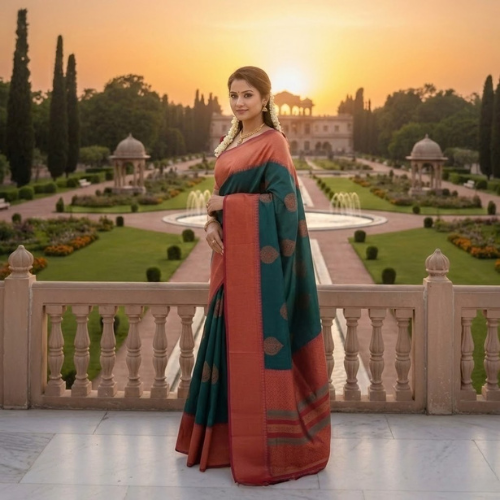 Pure Silk Unstitched Saree For Women