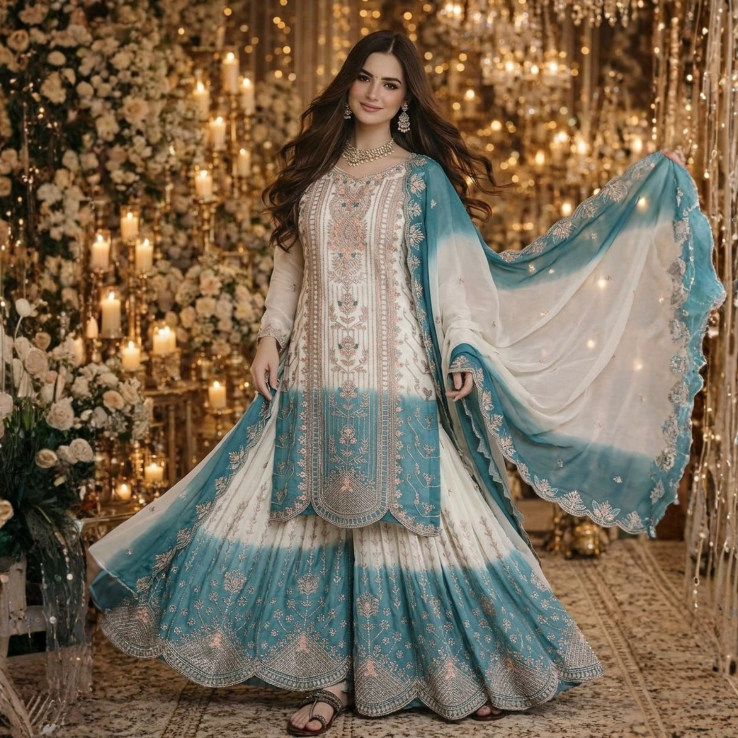 3 Piece Ready to Wear Embroidery Suit