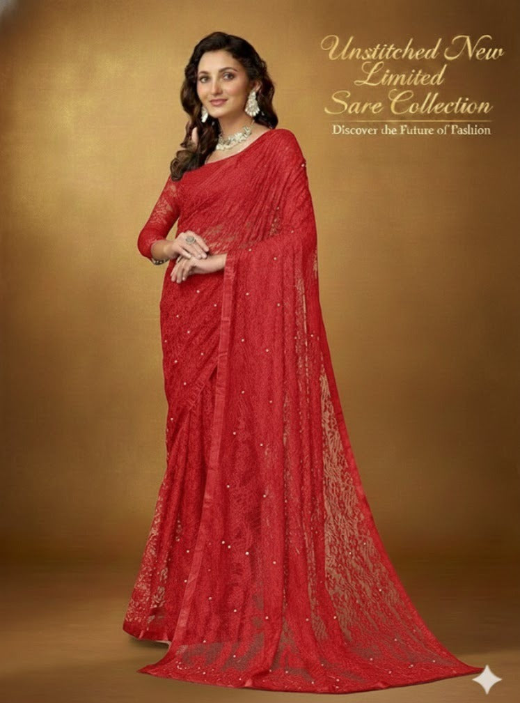 Beads  Work Saree Collection For Women